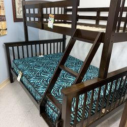 Twin Over Full Bunk Bed New