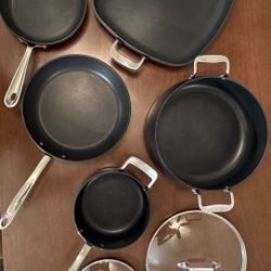 All-Clad 7-Piece Nonstick Cookware Set – High Quality, Used