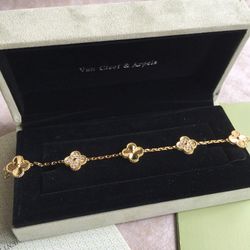 Van Cleef Arpels Vintage Gold & Diamond Bracelet