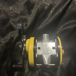 Custom black and yellow Abu Garcia Ambassadeur 12 Combo