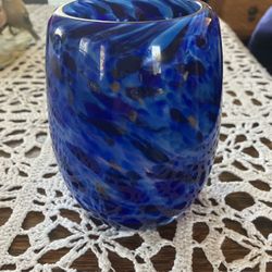 Deanna Jones Large Hand blown Vase/candle Holder 