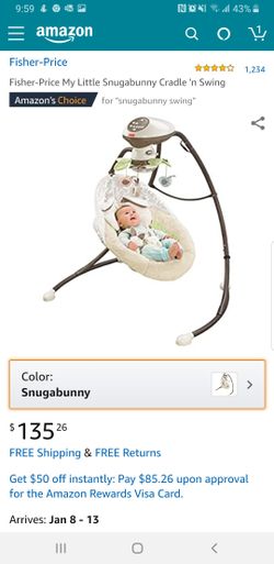 Fisher Price 2 in 1 Cradle n Swing