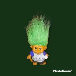 Vintage Colorado Rockies Good Luck Troll Green Hair
