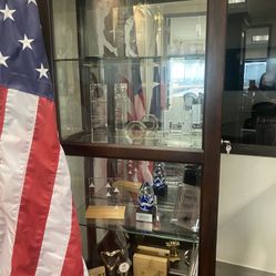 Wood And Glass Shelf 