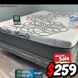 Queen Sky Comfort Bamboo Cool Gel Memory Foam Mattress!!