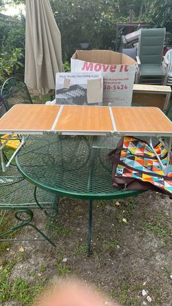 Folding Camping Table with Aluminum Frame