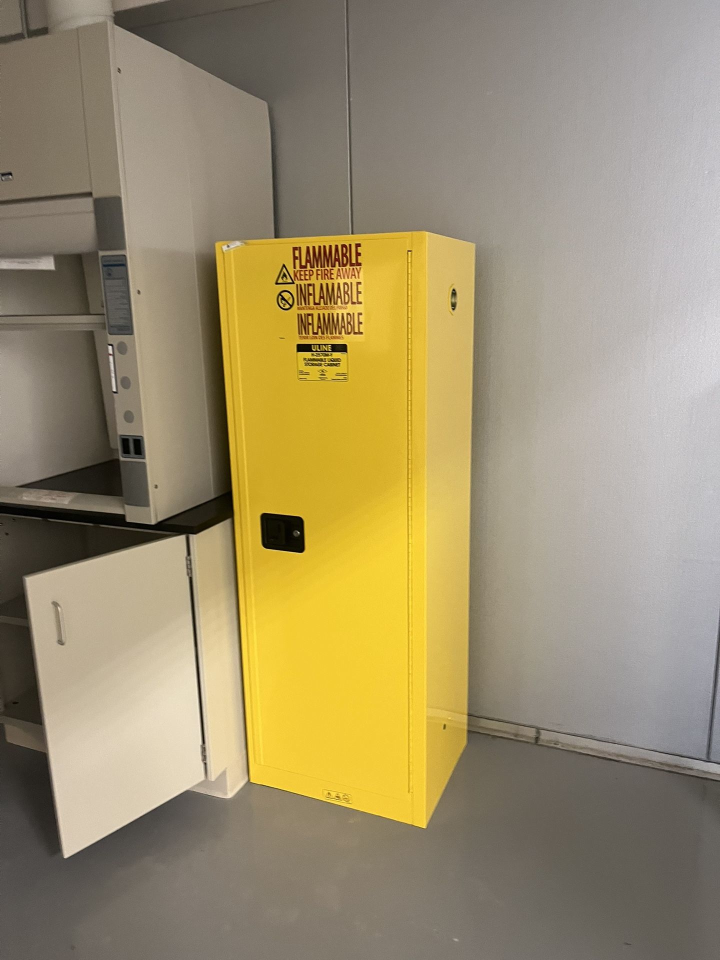 ULINE H-2570M-Y Flammable Storage Cabinet