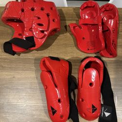 Martial Arts Sparring Gear Sets For 2 People - Karate, Taekwondo, MMA. 