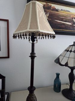 Accent Lamp Beaded Lampshade