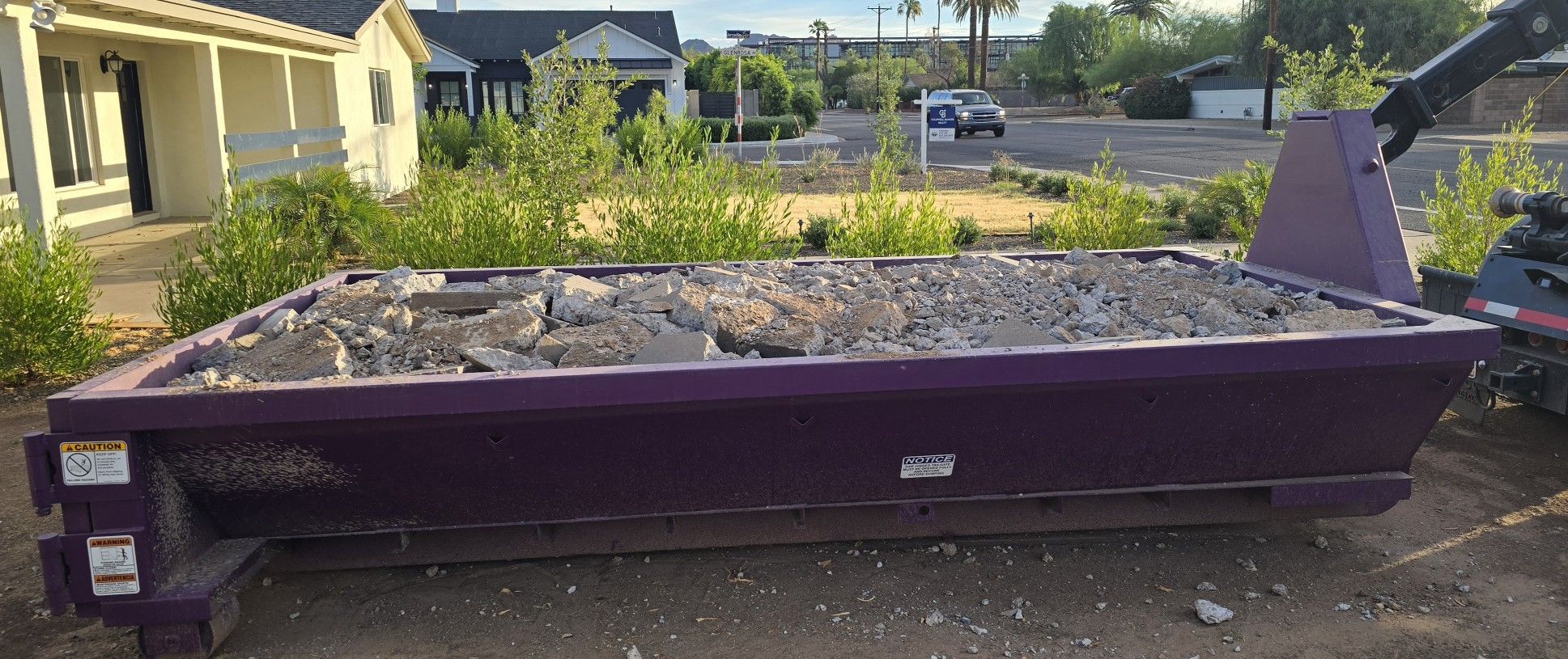 7 Yard Concrete Roll off Dumpster