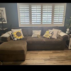 Sectional Brown Couch