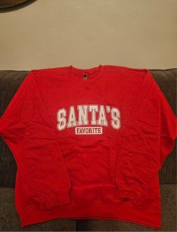 Brand New Santa's Favorite Christmas Sweatshirt - Large & X-Large Available