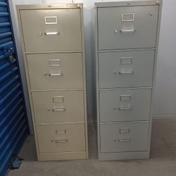 Beige Or Gray Color Metal File Cabinet With Key 