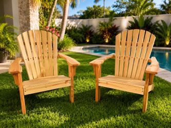 Handmade Solid Wood Adirondack Chairs – Waterproof & Built for Florida Weather