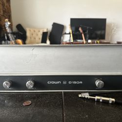 HiFi Vintage Crown D150A Amplifier For Passive Speakers
