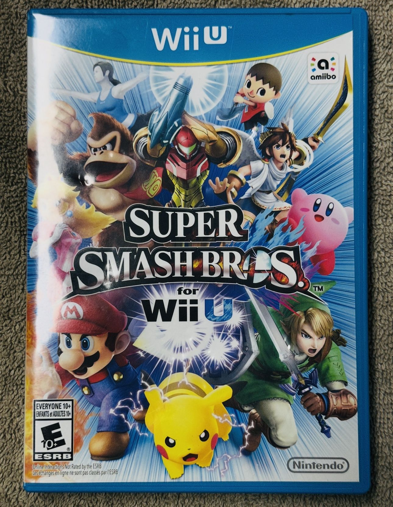 Super Smash Bros for Wii U (Nintendo Wii U, 2014) Complete with Manual Tested