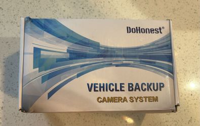 DoHonest Backup Camera and Monitor Kit HD 720P Easy Installation for Car/Suv/Pickup/Truck/Van/RV/Trailer Single Power Rear View System Driving/Reversi