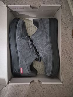 Nike Air Force 1 Supreme Low Grey Suede