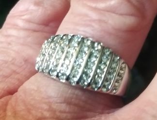 925 silver unisex ring sz 10