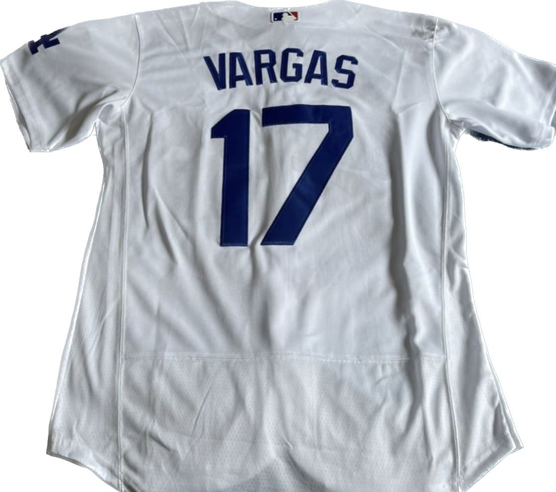 NIKE Los Angeles Dodgers MIGUEL ROJAS Baseball Jersey WHITE –