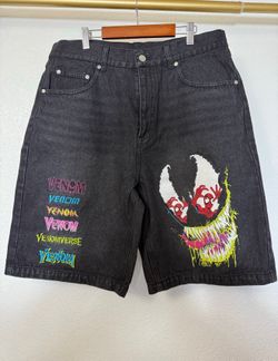*NEW* Spider Man Venom Jean Shorts Multiple Sizes Available