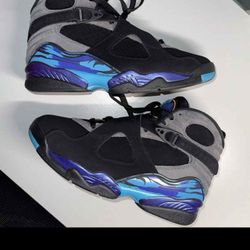 Air Jordan 8 Retro Aqua Men Size 9.5 W/Box