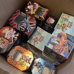 Free Box Of Empty Pokemon Tins 