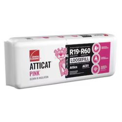 Owens Corning AttiCat R- 19 Fiberglass Blown-In Insulation with Sound Barrier 110.7-sq ft per bag (