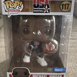 Funko Pop! Jumbo: NBA - Michael Jordan (1992 Team USA Navy Uniform) - Walmart Exclusive