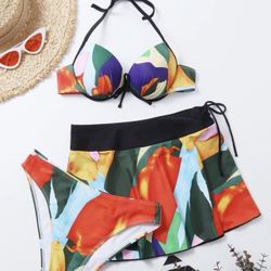 3 Piece Push Up Bikini - Medium