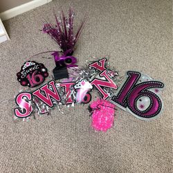 Sweet 16 Decorations 
