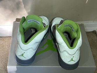 Jordan 5 lime green deals