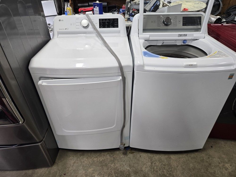 Lg Washer And Dryer Set Electric Topload