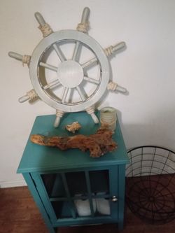 Decorative Wooden Ship's Wheel