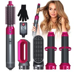 BRAND NEW IN BOX Hair Dryer Brush Set,5 in 1 Hot Air Brush, Negative Ionic Hair Styling Tools, Gray