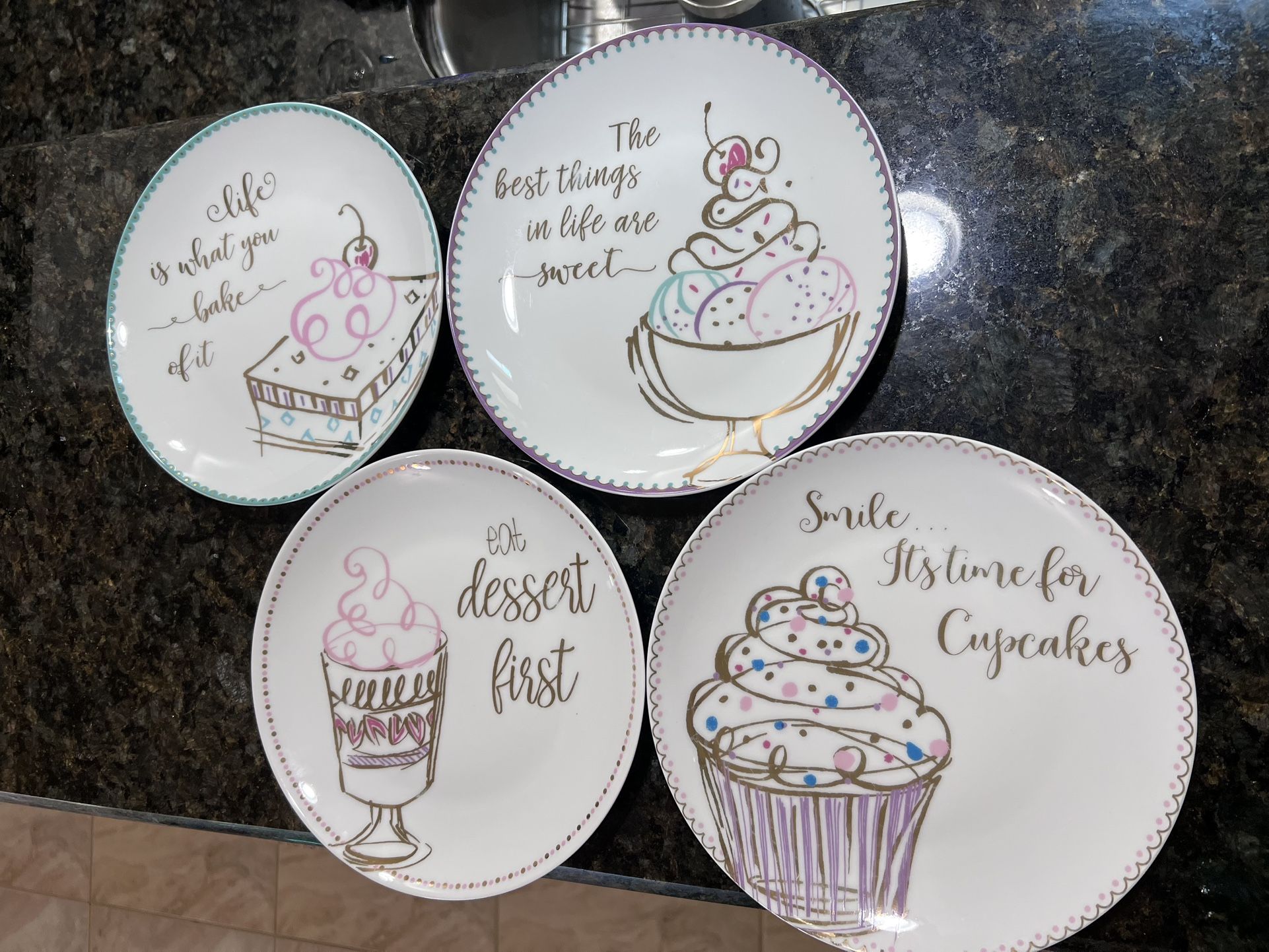 Desert Plates 4 Piece 