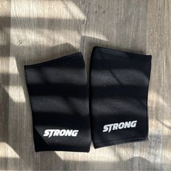 Strong Lift Through It Elbow Sleeves XL Black Weight Lifting Pair