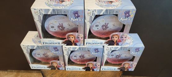 Disney Frozen II Spot It Card Game and Tin 5 Games in 1| Dobble Games Zygomatic