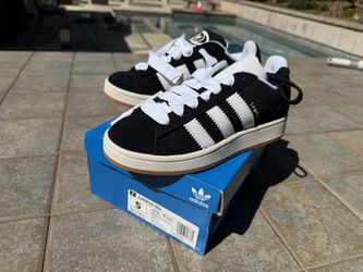 Adidas Campus 00s Mens Shoes, Black with White Stripes, Size 5, Brand New!