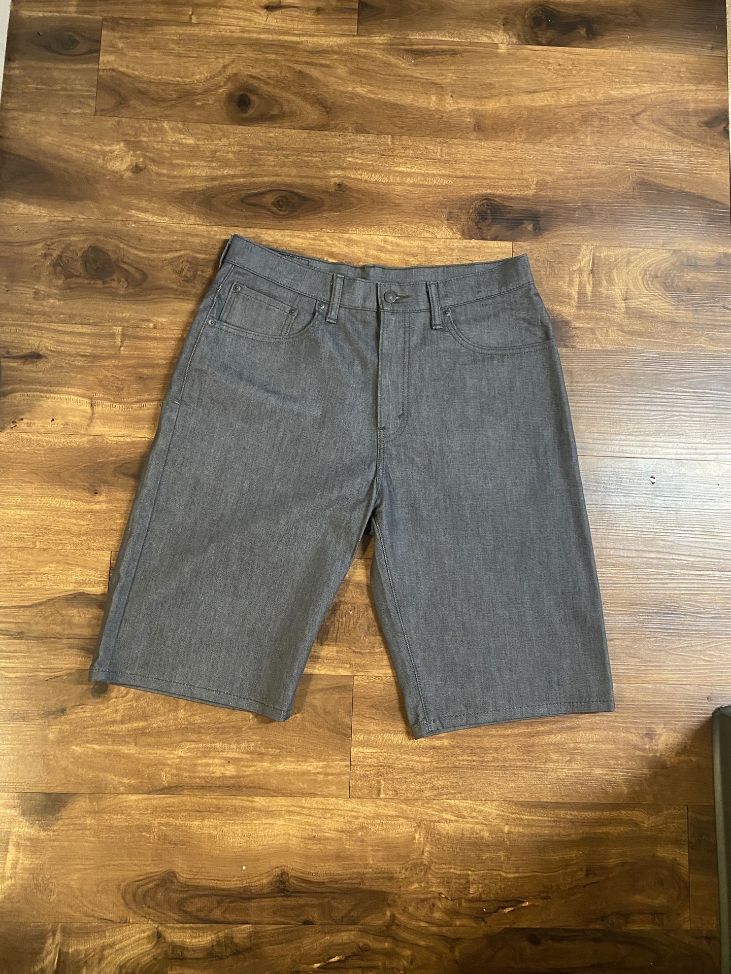 Brand New Men’s Levi brand Gray Denim Shorts Up For Sale