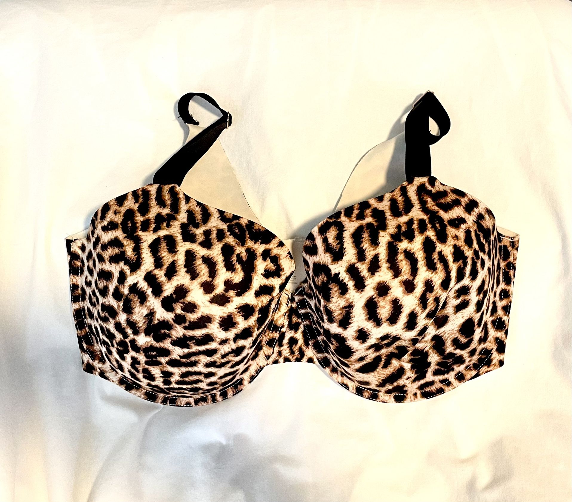 *EUC* Soma Vanishing 360 Perfect Coverage ~ Divine Leopard Mini Nude ~ Sz 38DDD