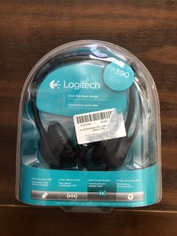 Logitech Headphones and Microphone - New
