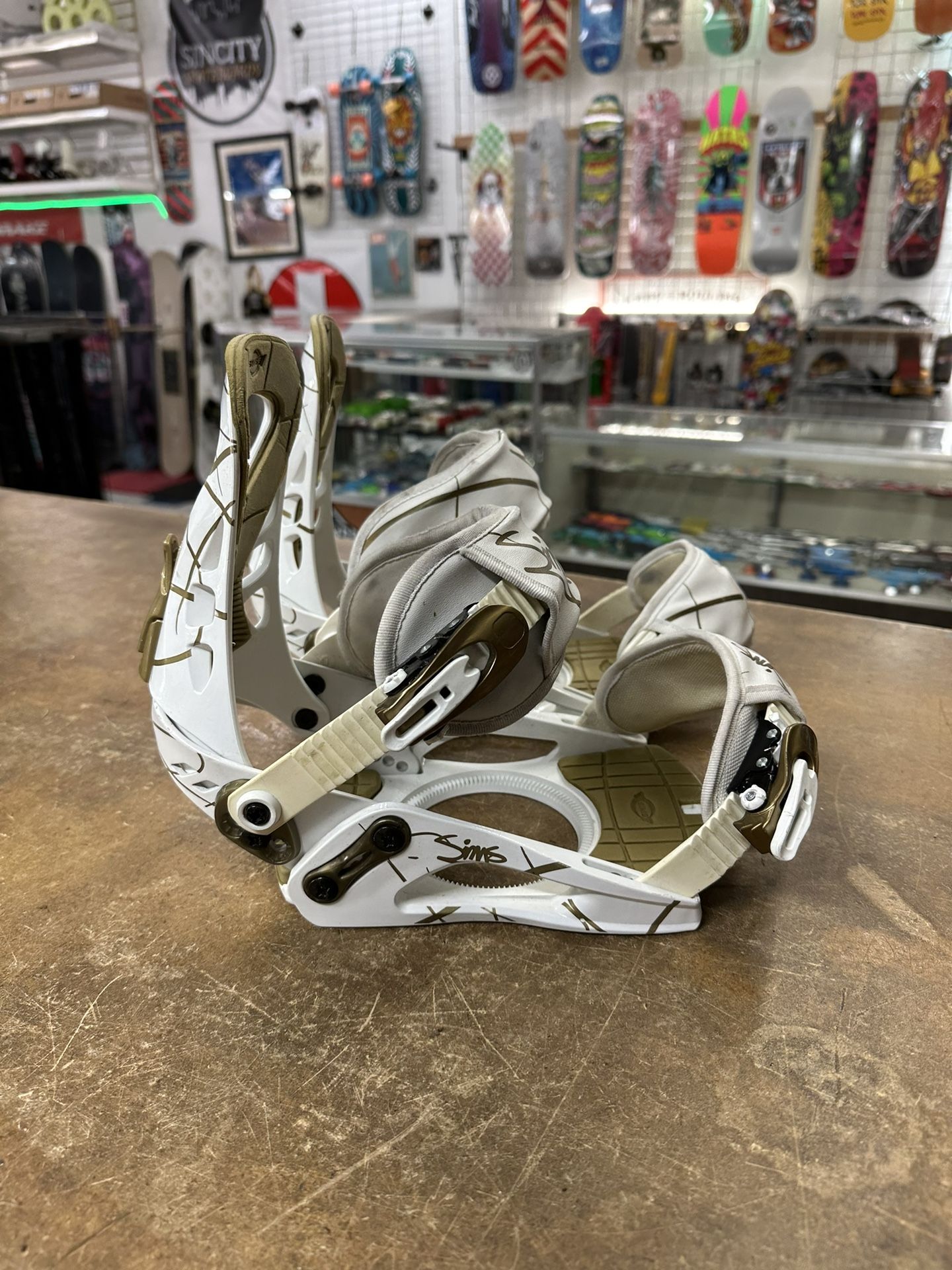 Sims Link Medium Snowboard Bindings Certified With Warranty