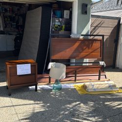 Garage sale - Bed Frame + Night Stand