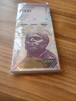 1000 Bolivares From Venezuela 