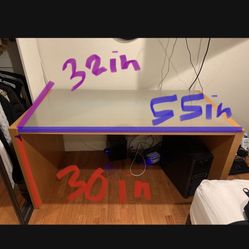 Table/desk With Glass Top
