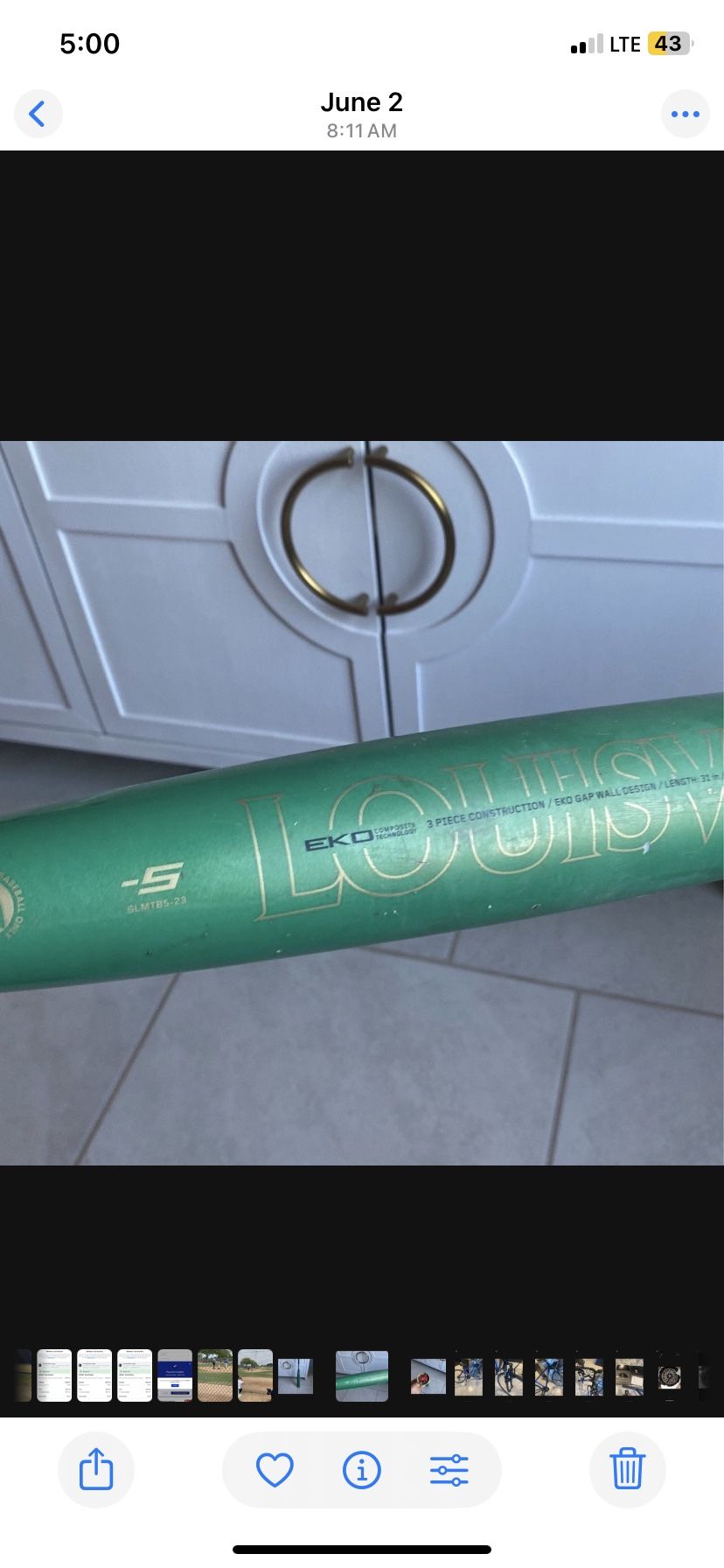 Louiseville Slugger Bat