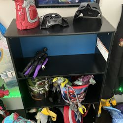 Super Hero Toys And Batman Shelf