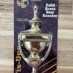 BRASS: Door Knocker, NEW, solid