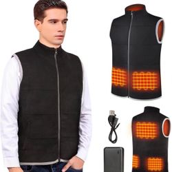 Heated Vest for Men and Women Electric Rechargeable Washable Winter Warmth Outdoor Wear Inside and Outside with Battery Pack